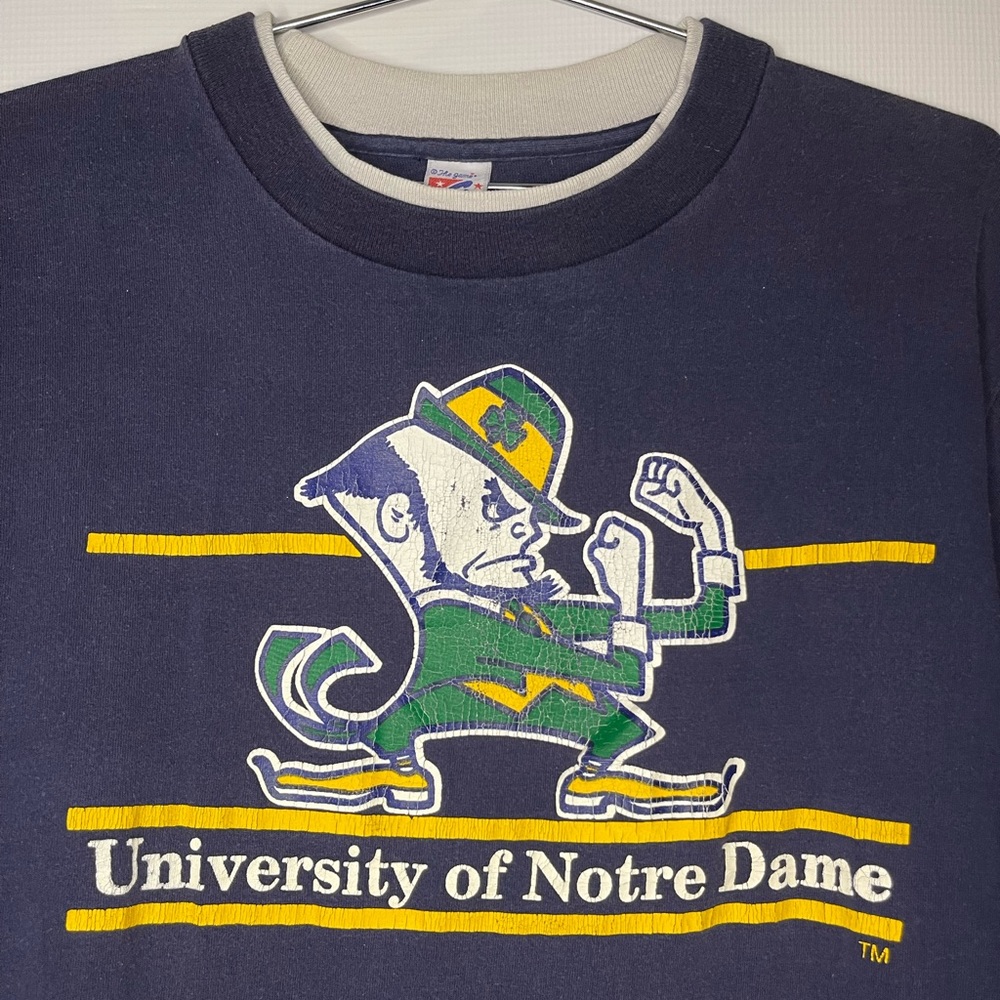 The Game Vintage University of Notre Dame double layer tee